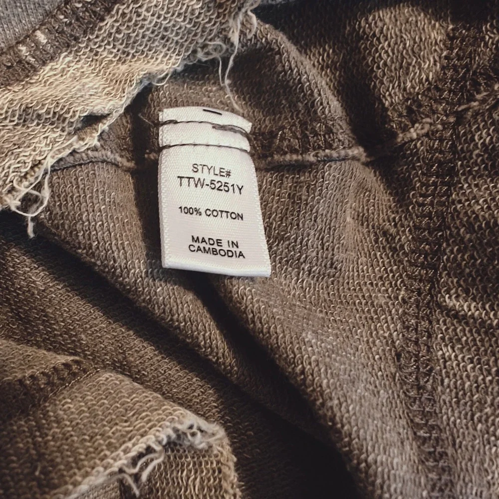 Zenana Sleeveless Henley Mineral Wash CottonTank Top Mocha Brown TTW-5251Y L - Picture 3 of 7